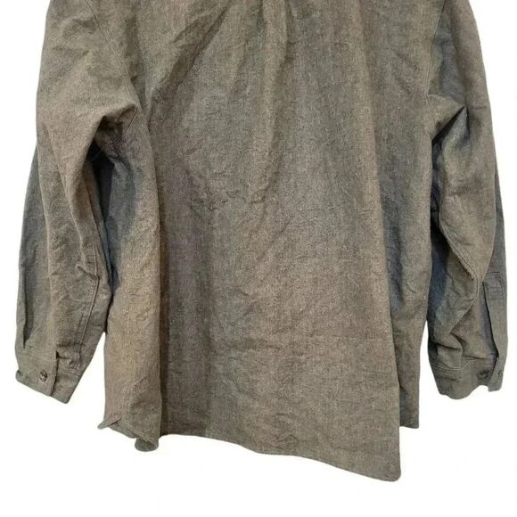 Field & Stream Men's Forest Green Cotton/Rayon Heavy Flannel Button Down Shirt o - Picture 6 of 10